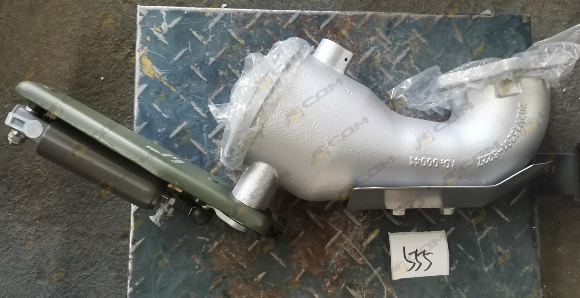 Труба приемная (горный тормоз) в сборе MC13 HOWO T5G/C7H SITRAK 202V15201-6227