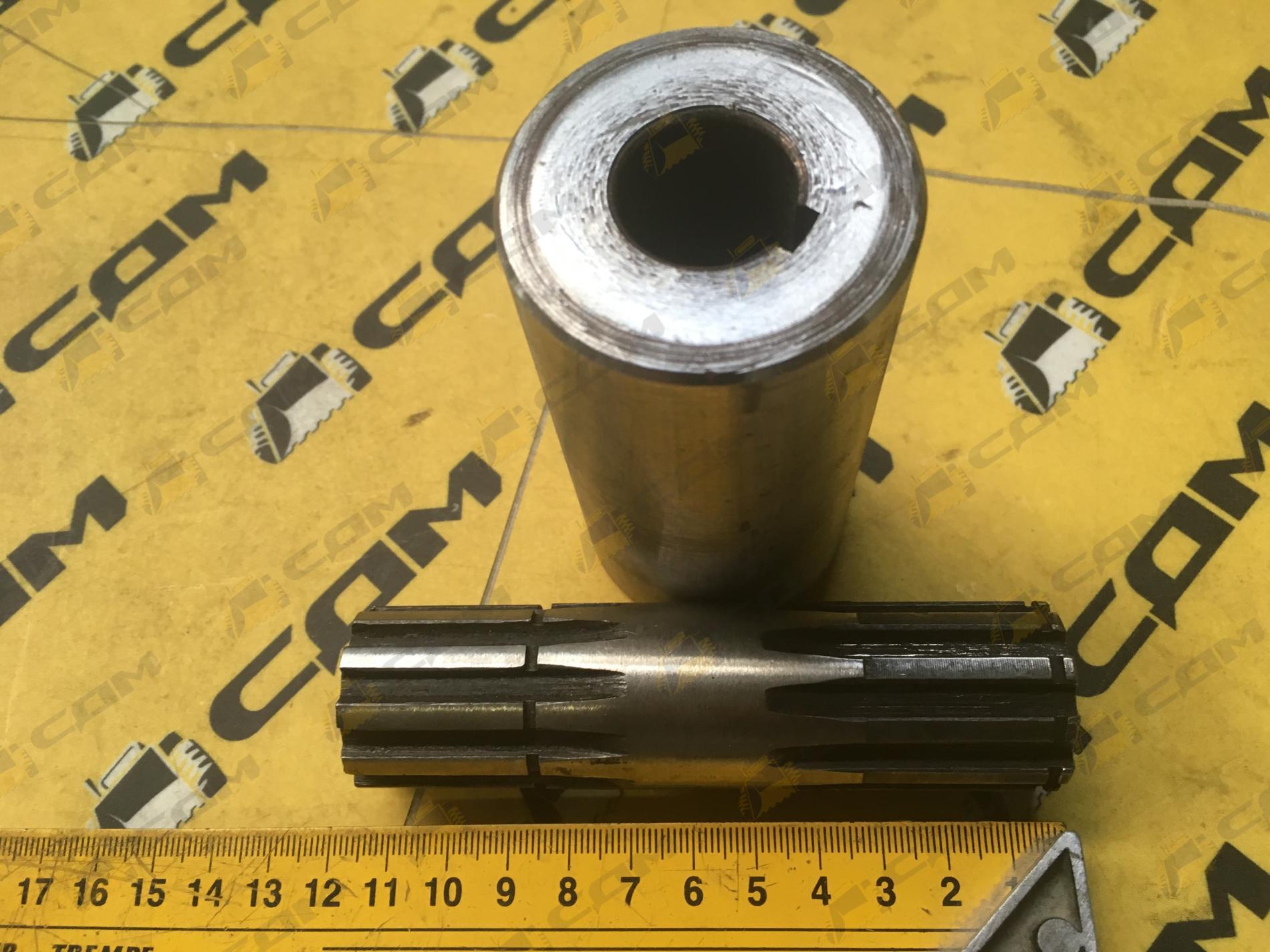 Вал привода насоса + втулка под шпонку для гтр YJ315S-3 ZL30D-11-02